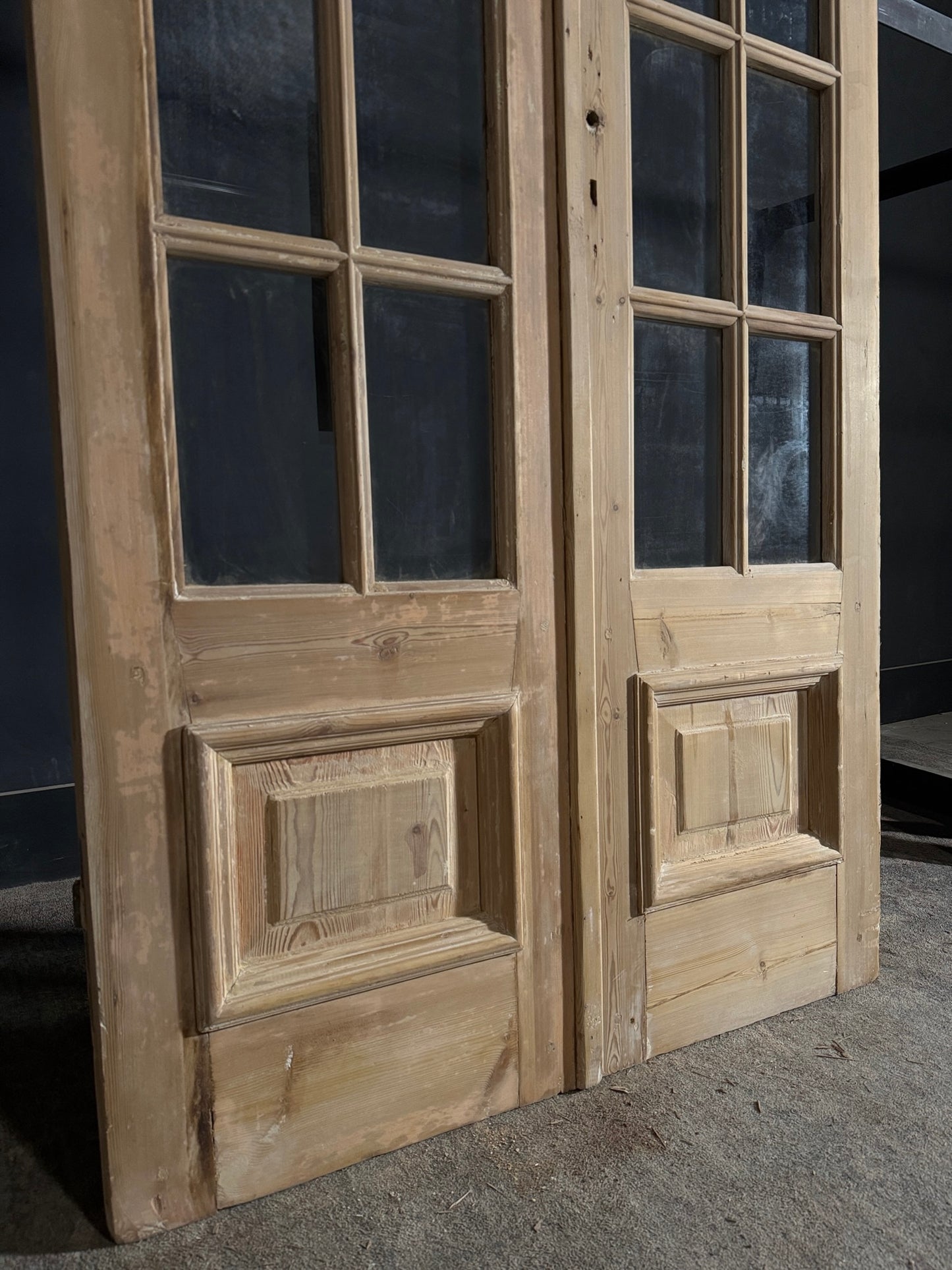 Antique Glass 10 Lite French Doors - 44x86.5 - N509