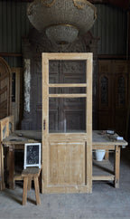 Antique Glass 3 Lite Single Door - 31x85.5 - L602