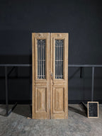Antique Iron French Doors - 39.5x94.5 - N79