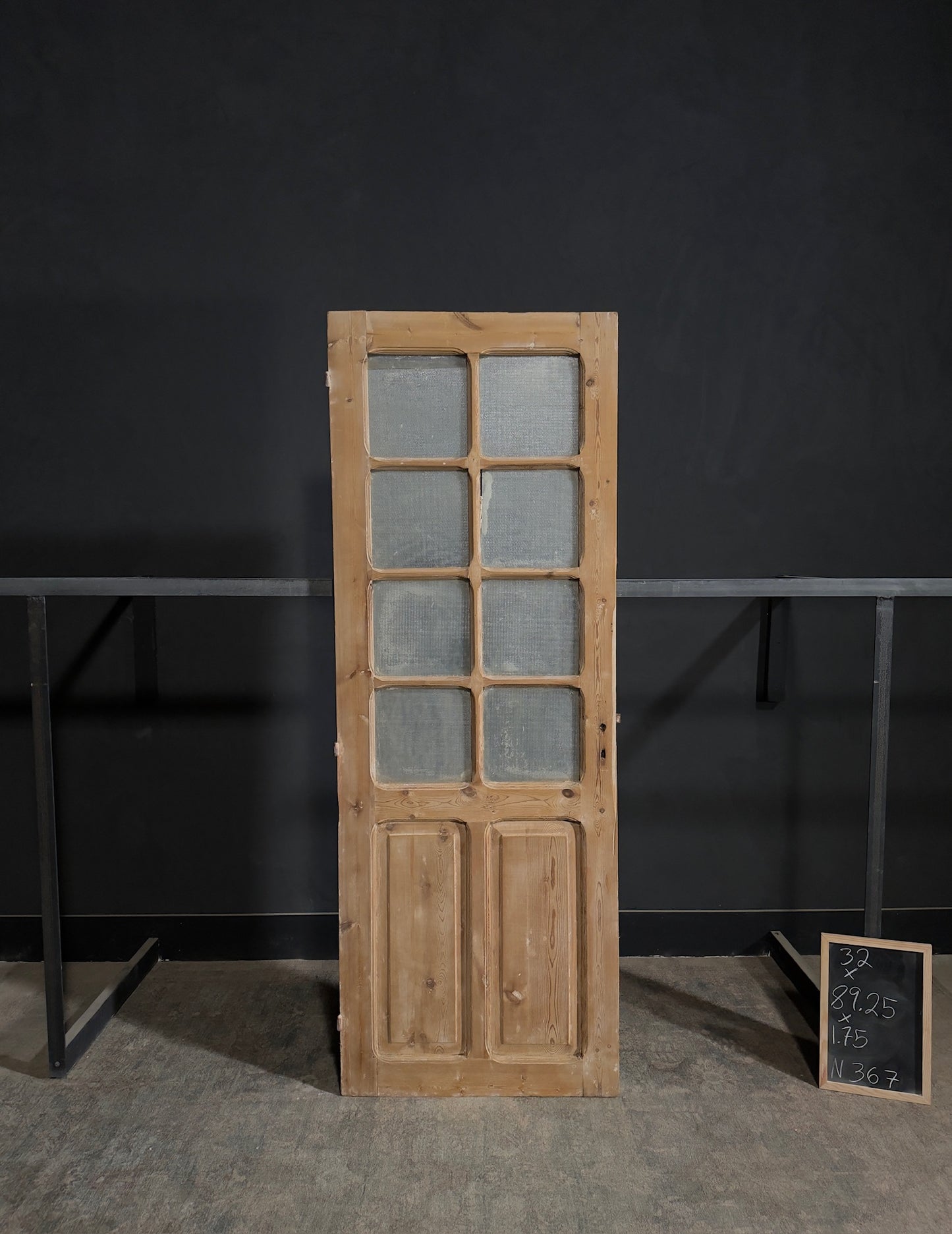 Antique Obscured Glass 8 Lite Single Door - 32x89.25 - N367