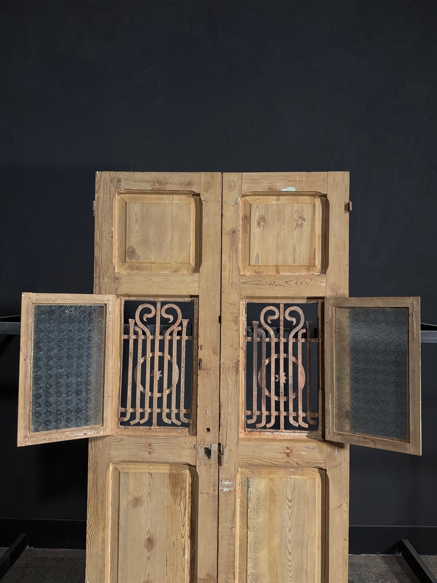 Antique Iron French Doors - 43.75x87 - N63