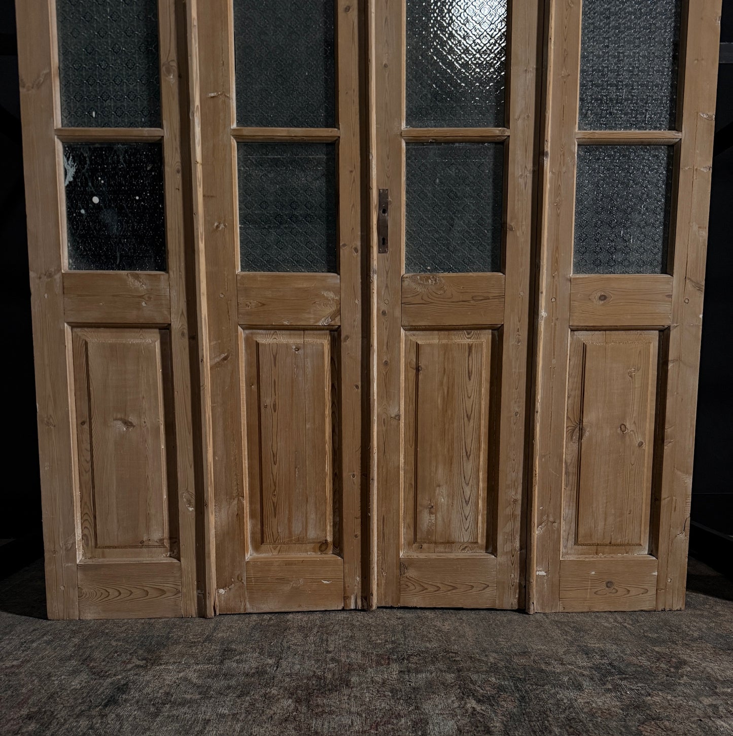 Antique Iron 3 Lite Bi-Fold Doors - 70x86.5 - N11