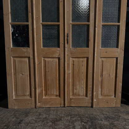 Antique Iron 3 Lite Bi-Fold Doors - 70x86.5 - N11