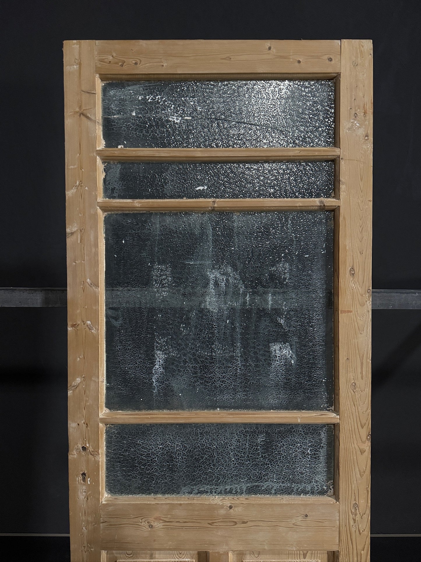 Antique Obscured Glass 4 Lite Single Door - 31.75x85.5 - N404