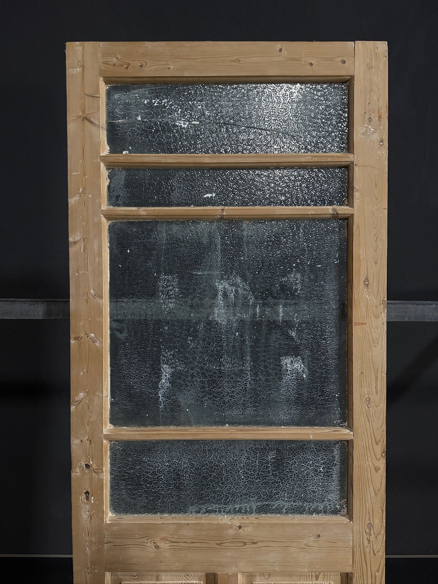 Antique Obscured Glass 4 Lite Single Door - 31.75x85.5 - N404