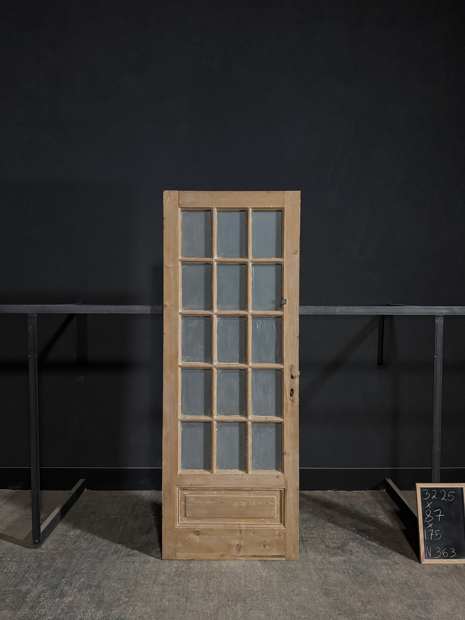 Antique Glass 15 Lite Single Door - 32.25x87 - N363