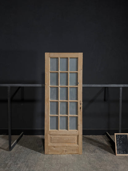Antique Glass 15 Lite Single Door - 32.25x87 - N363