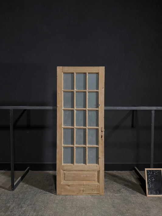 Antique Glass 15 Lite Single Door - 32.25x87 - N363