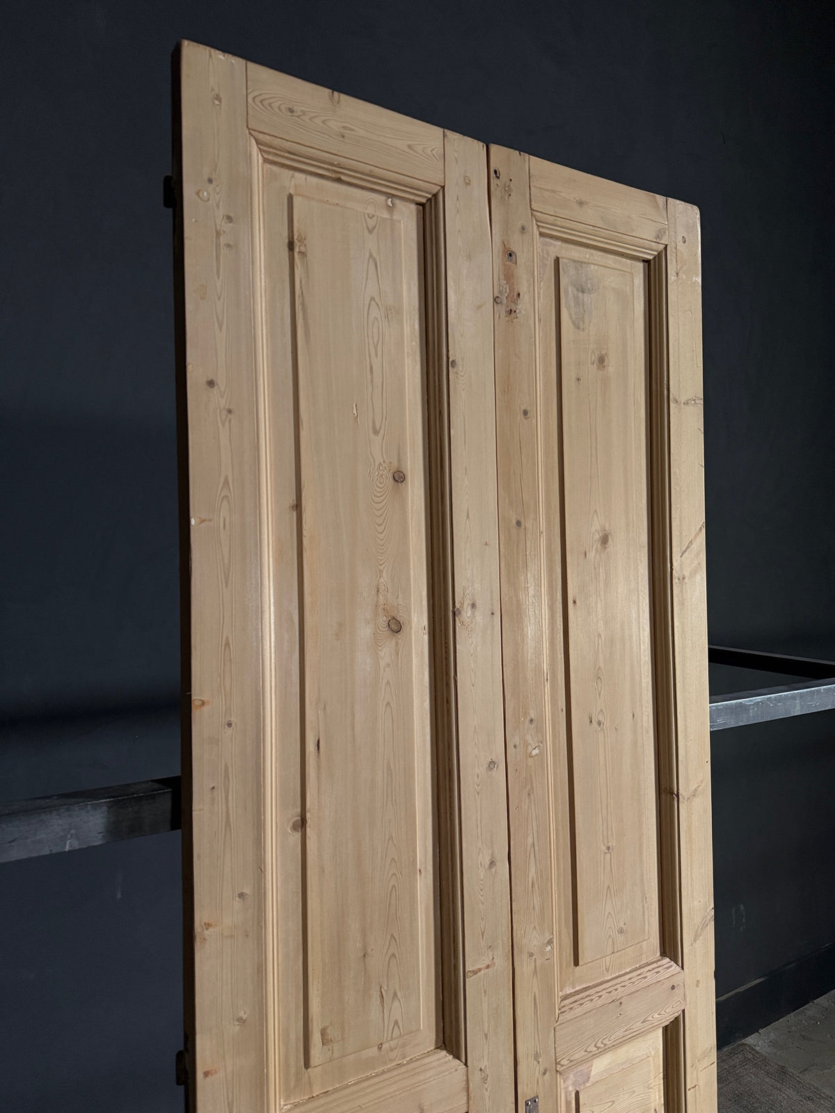 Antique 3 Panel Solid Double Doors - 36x94.5 - N570