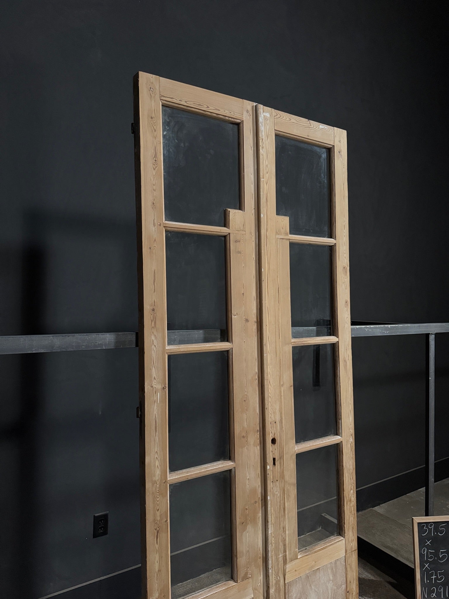 Antique Glass French Doors - 39.5x95.5 - N291