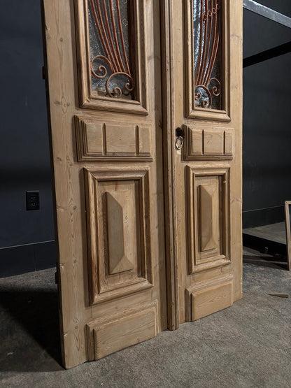 Antique Iron French Doors - 36.25x83.25 - N688