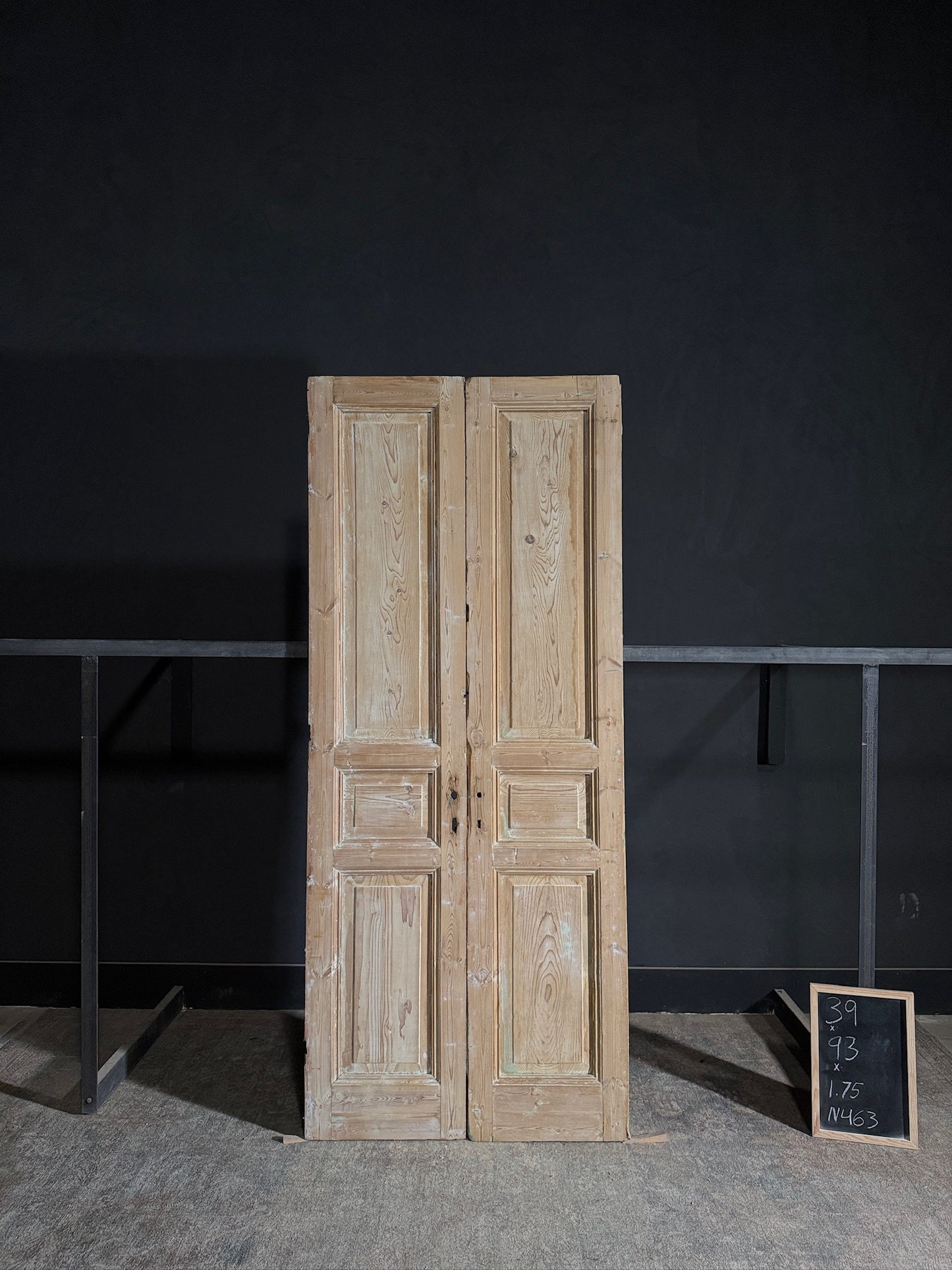 Antique Solid Double Doors - 39x93 - N463