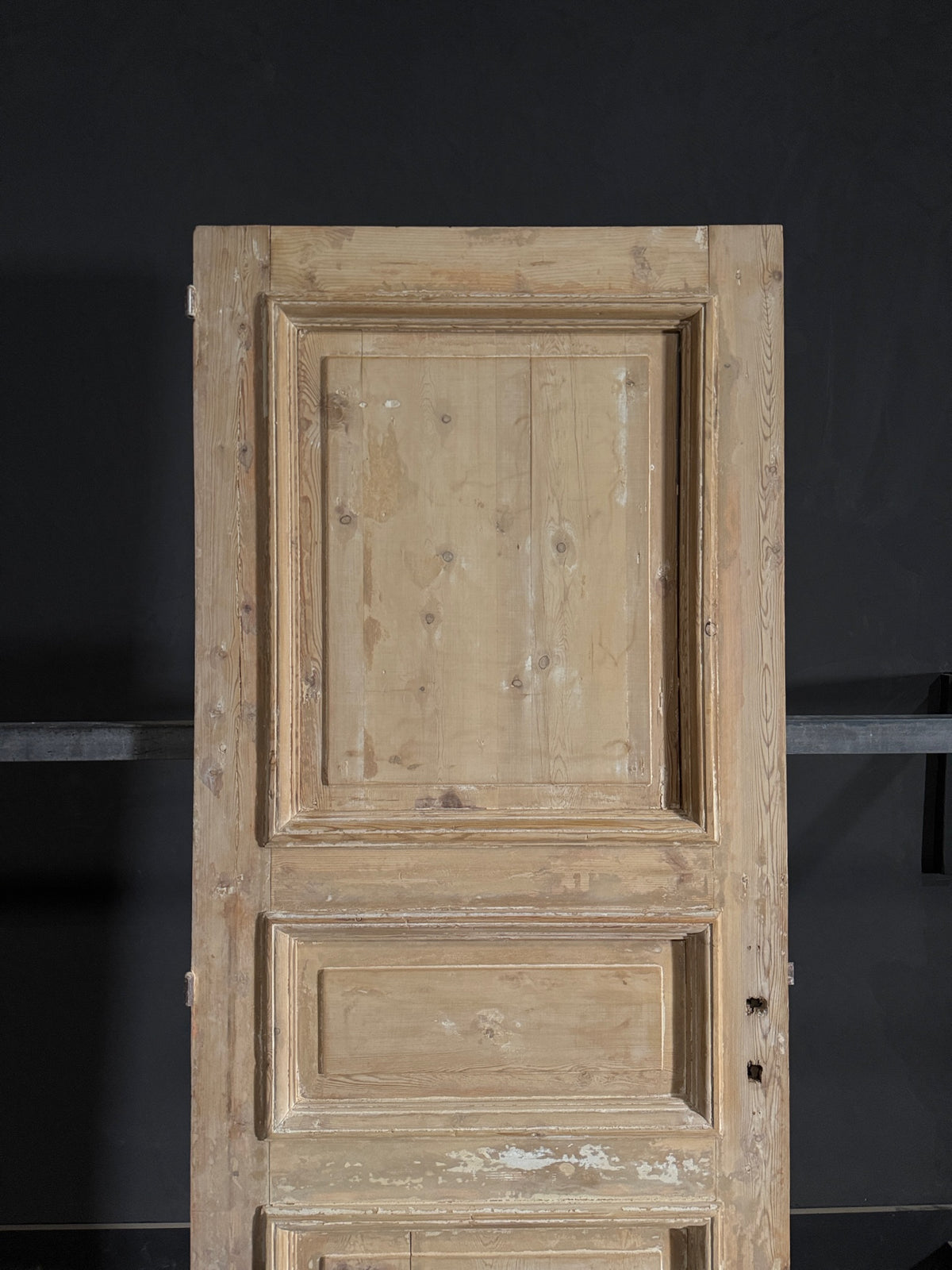 Antique 3 Panel Solid Single Door - 32.5x87.5 - N537