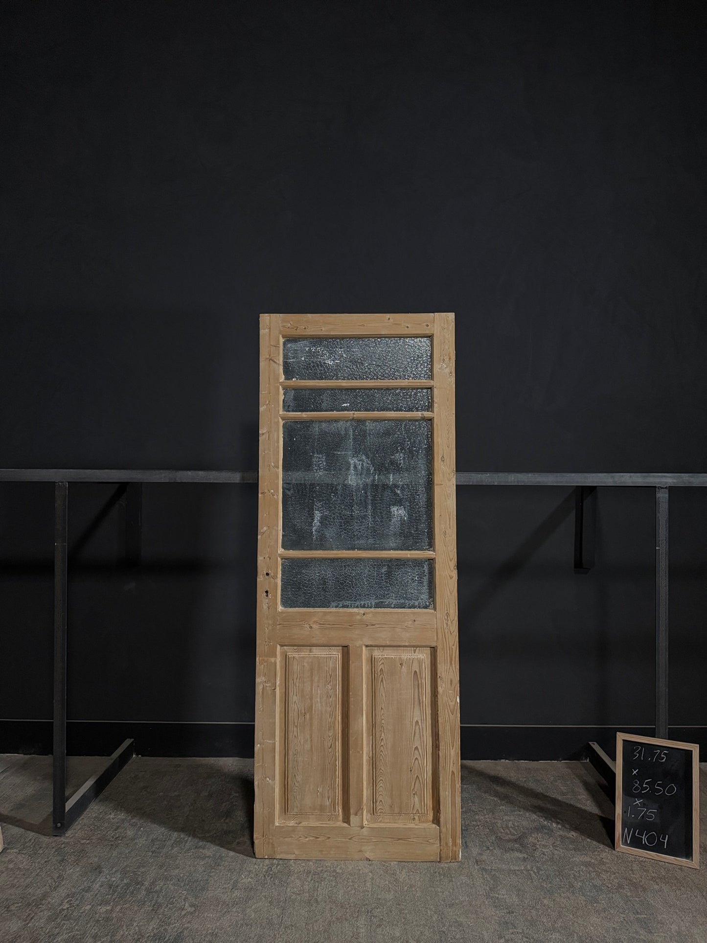 Antique Obscured Glass 4 Lite Single Door - 31.75x85.5 - N404