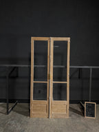 Antique Glass 2 Lite French Doors - 44.25x92.25 - N286