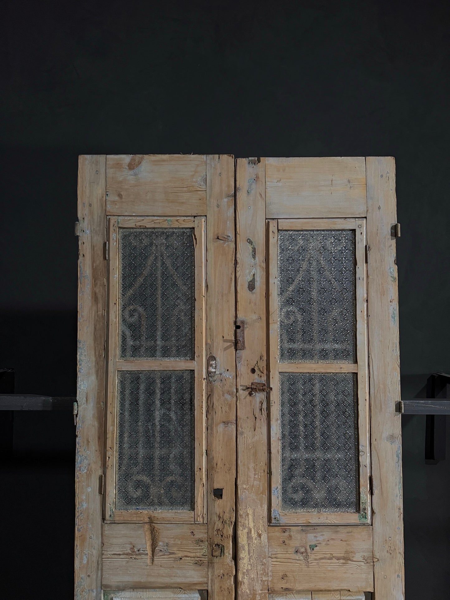 Antique Iron French Doors - 43x95 - N38