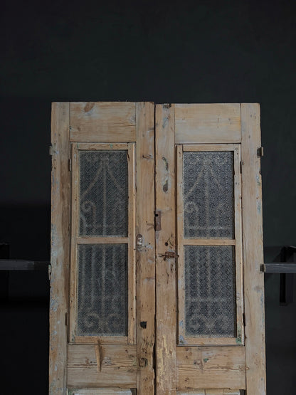 Antique Iron French Doors - 43x95 - N38