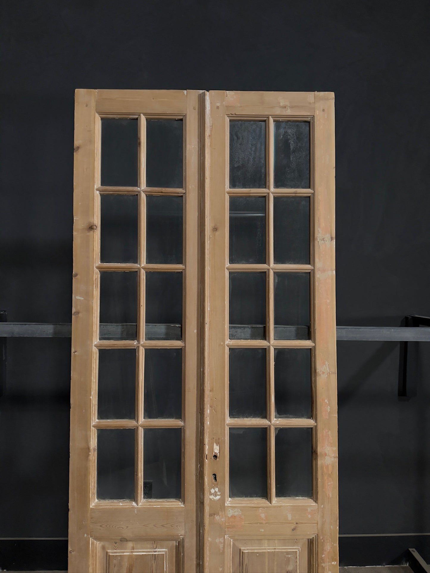 Antique Glass 10 Lite French Doors - 39.25x95.75 - N328
