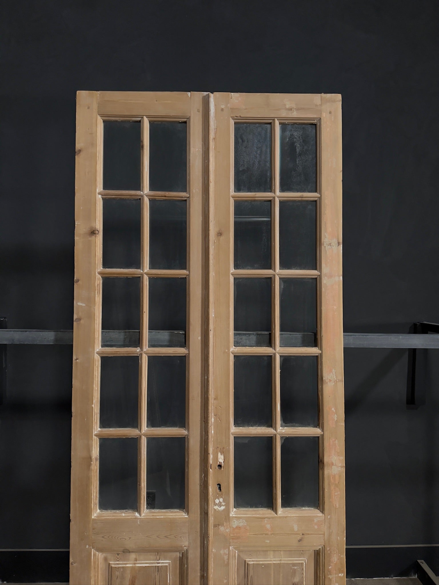 Antique Glass 10 Lite French Doors - 39.25x95.75 - N328