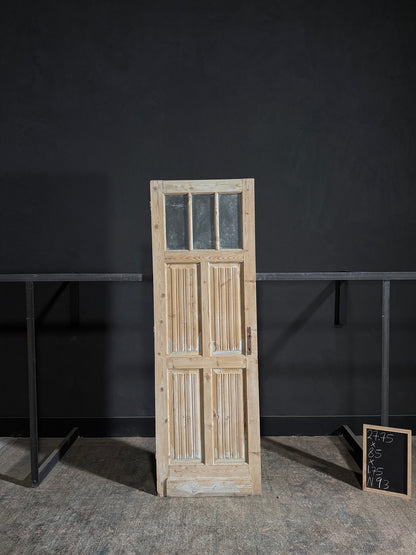 Antique Louvered Single Door - 27.75x85 - N93