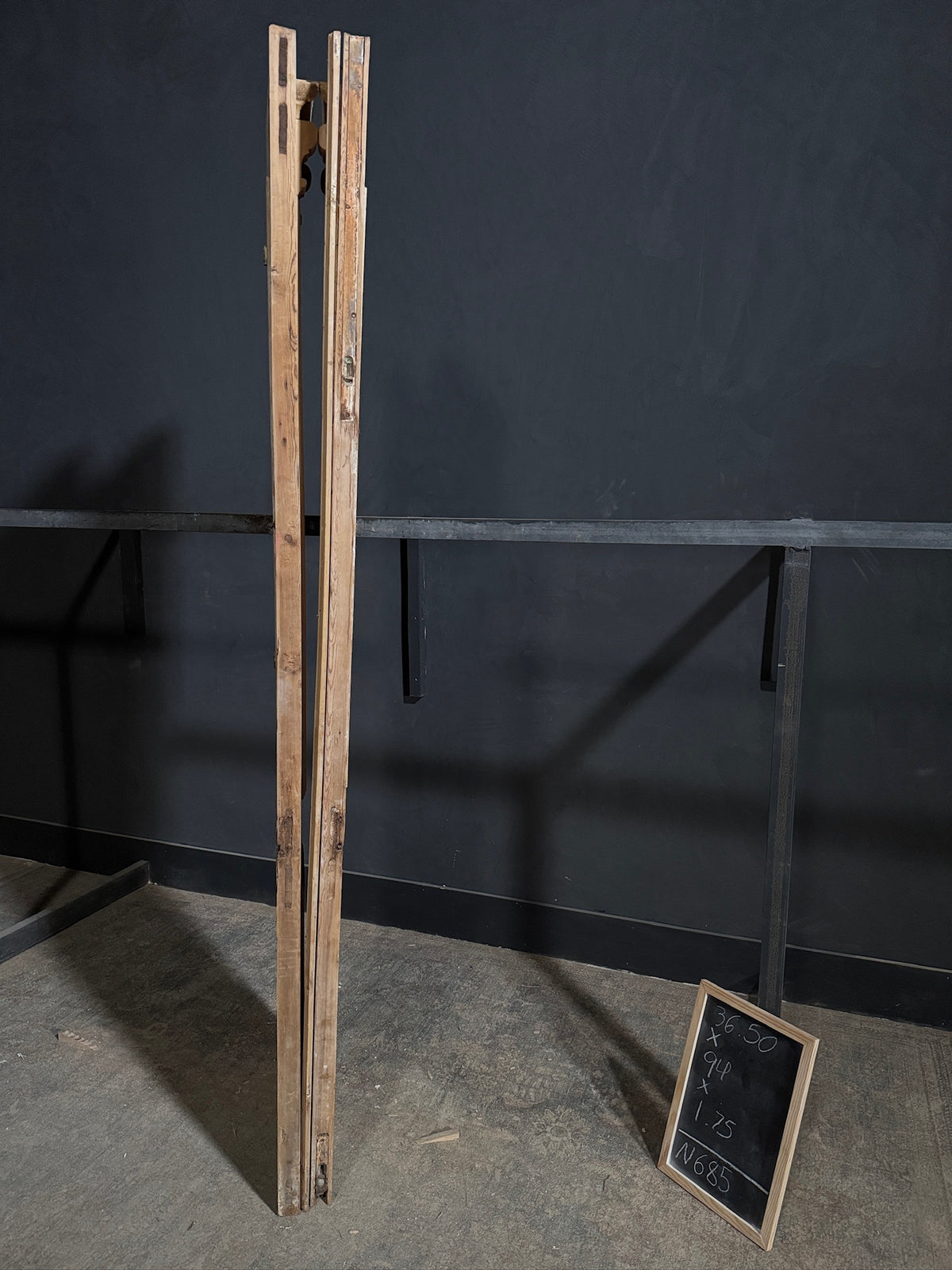 Antique Iron French Doors - 36.5x94 - N685