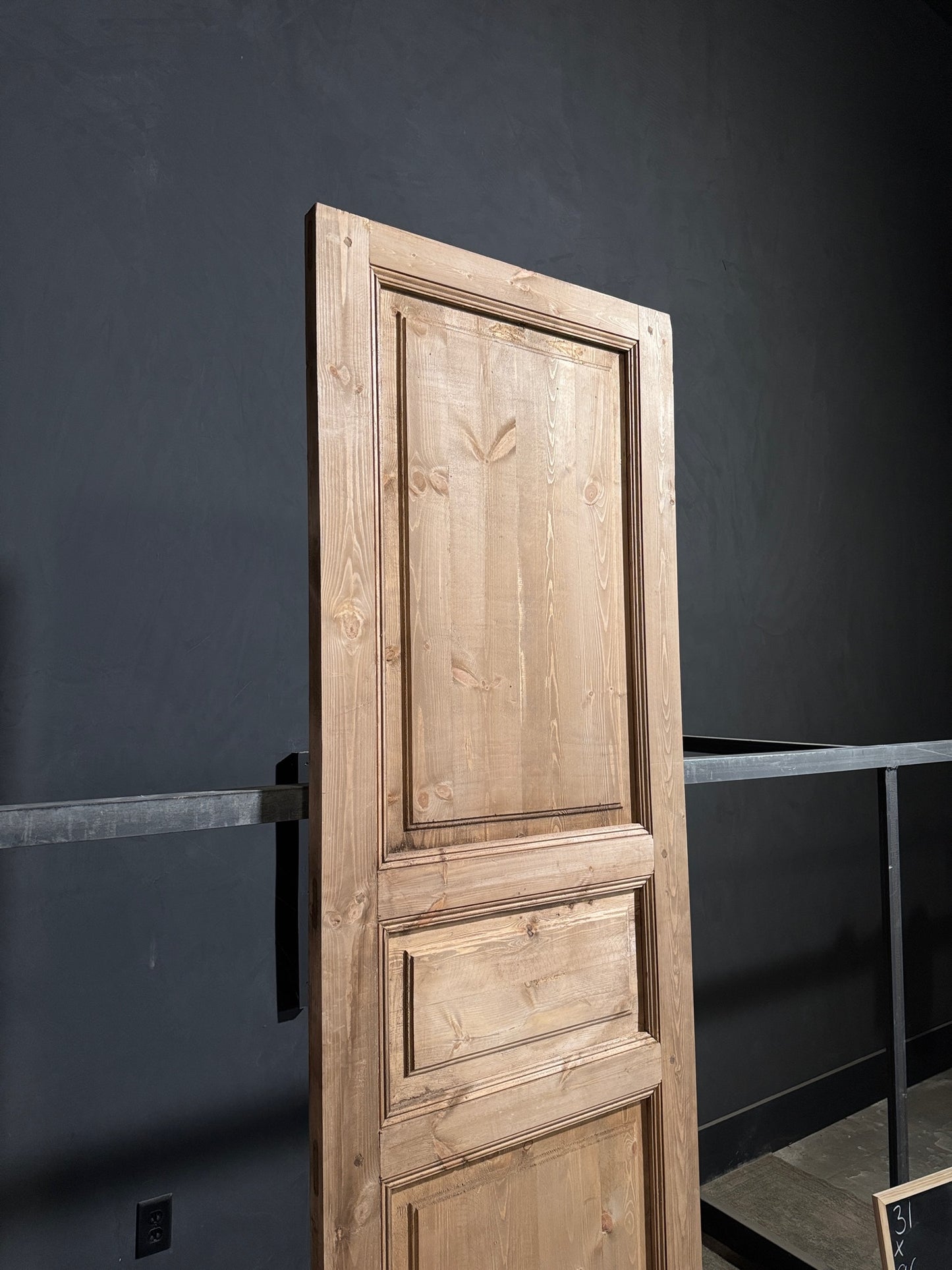 Handcrafted 3 Panel Solid Single Door - 31x96 - N227