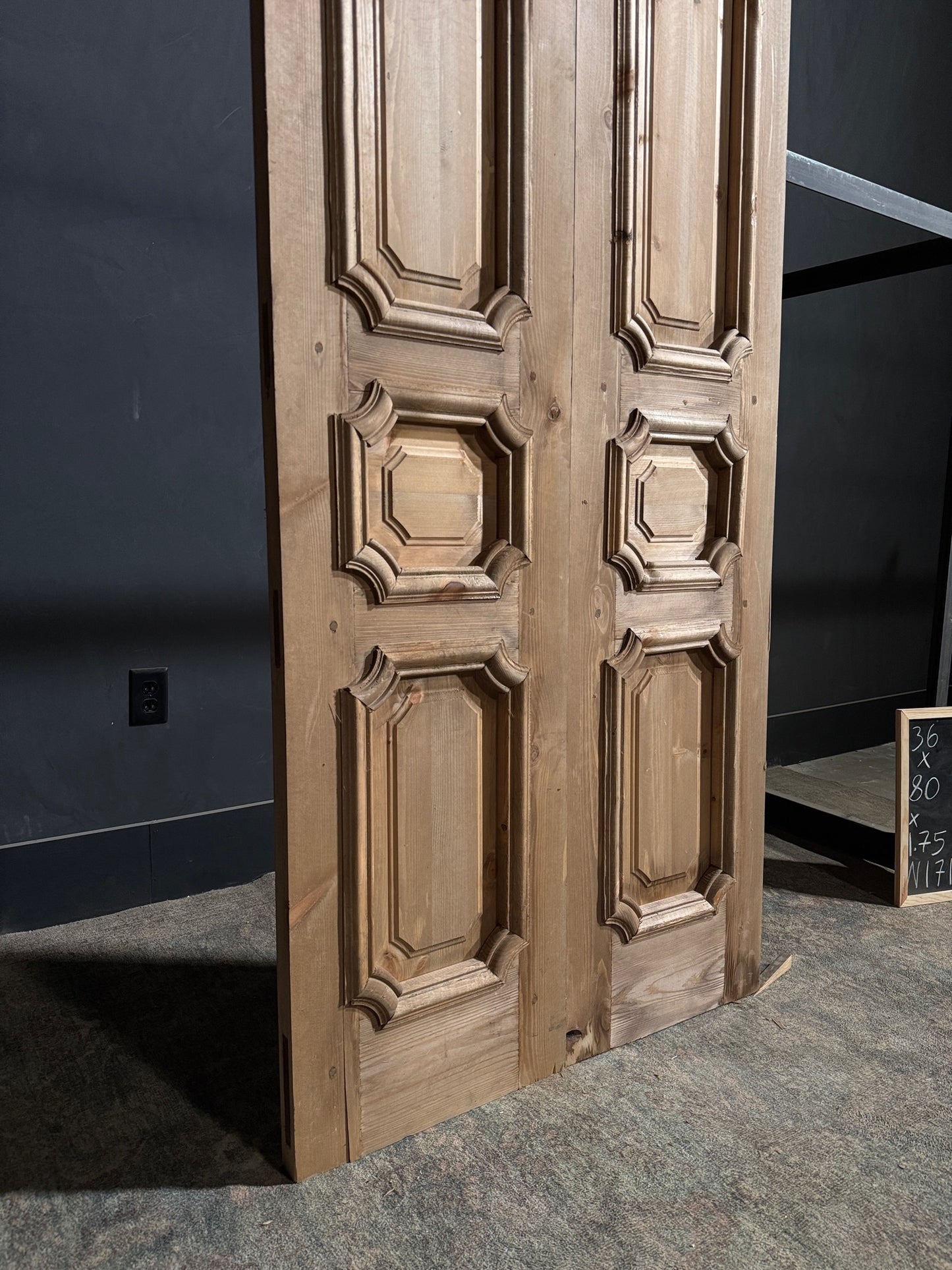 (The Edmund) Handcrafted Solid Wood French Doors - 36x80 - N171