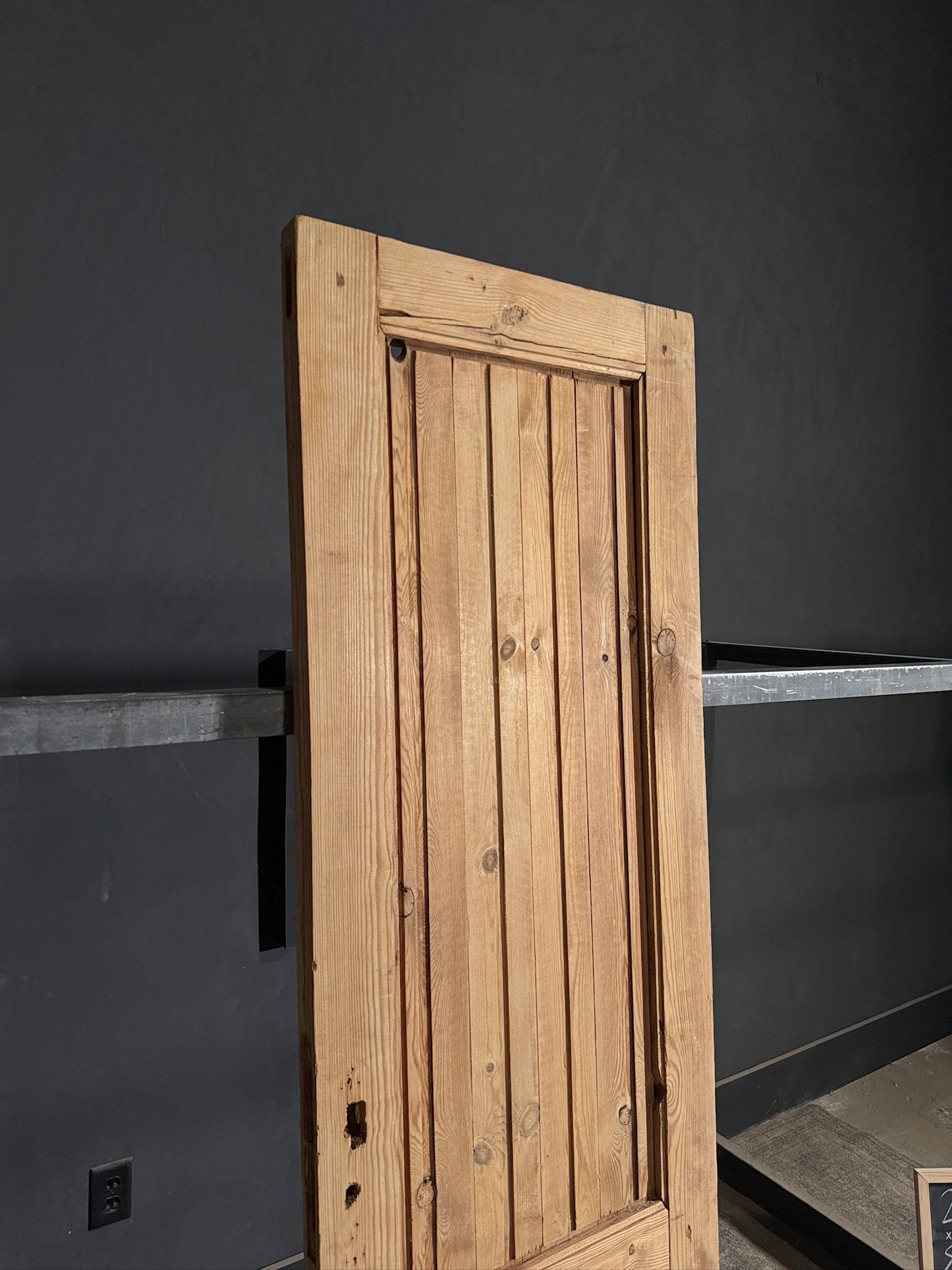 Antique Solid Single Door - 24.25x81.5 - N447