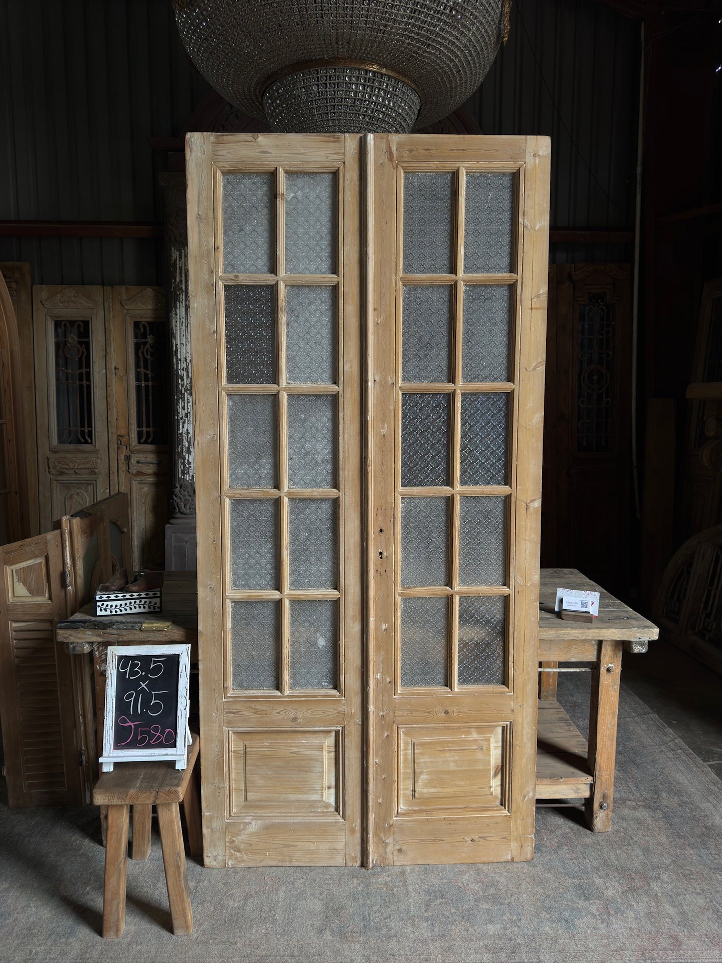 10 Lite Antique French Doors - 43.5x91.5 J580