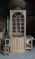 Handcrafted Arched Glass Door - 36x96 L519