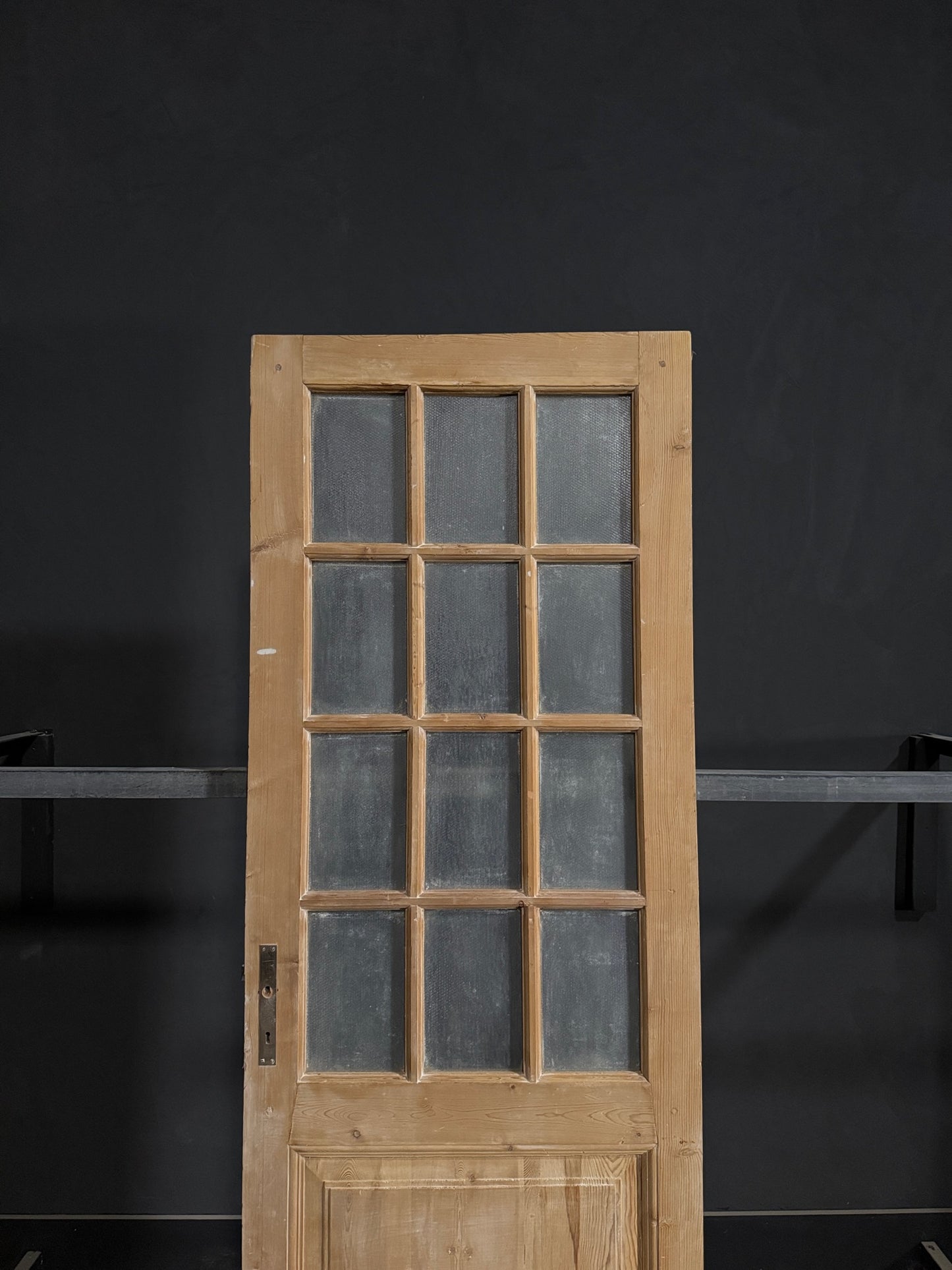Antique Obscured Glass 12 Lite Single Door - 31.75x92 - N378
