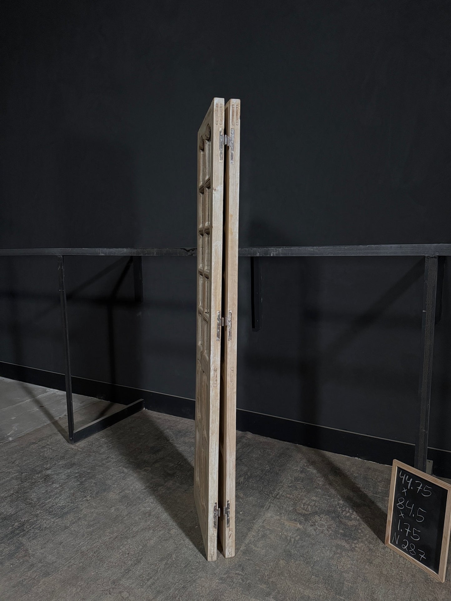 Antique Mirrored 10 Lite French Doors - 44.75x84.5 - N287