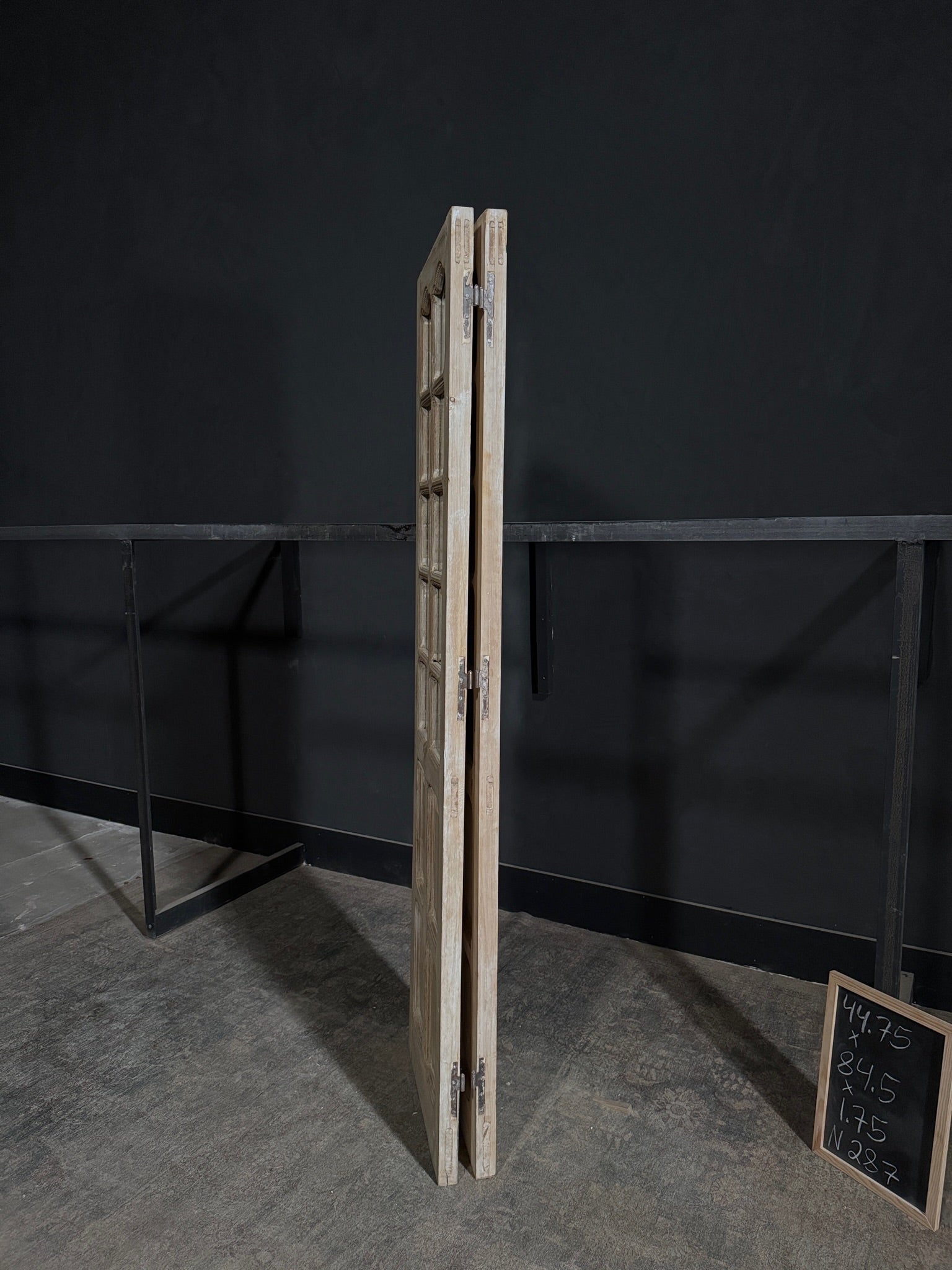 Antique Mirrored 10 Lite French Doors - 44.75x84.5 - N287