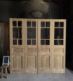 Antique Glass 5 Lite Bi-Fold Doors - 94.5x92.5 - L610
