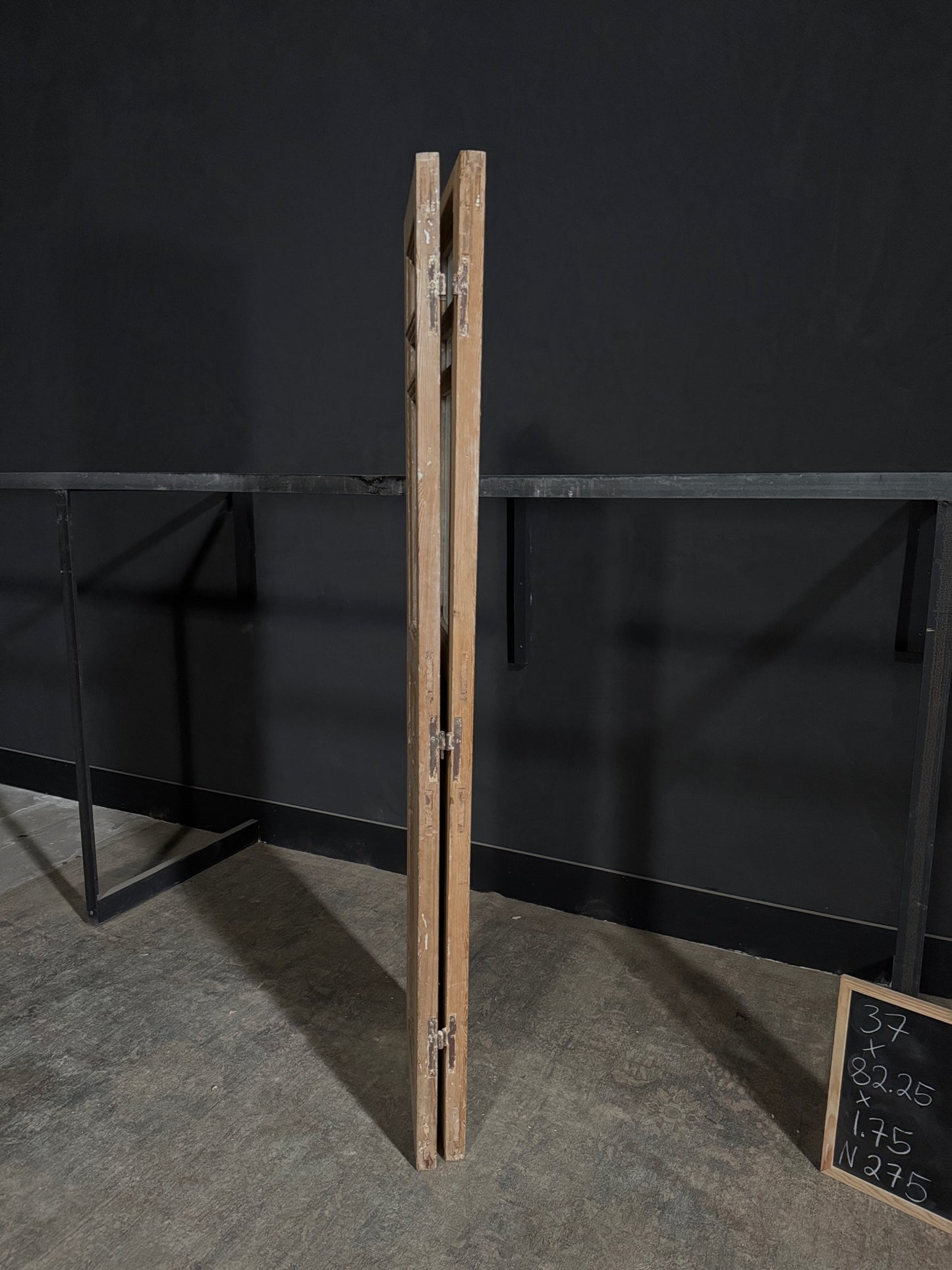 Antique Solid Double Doors - 37x82.25 - N275