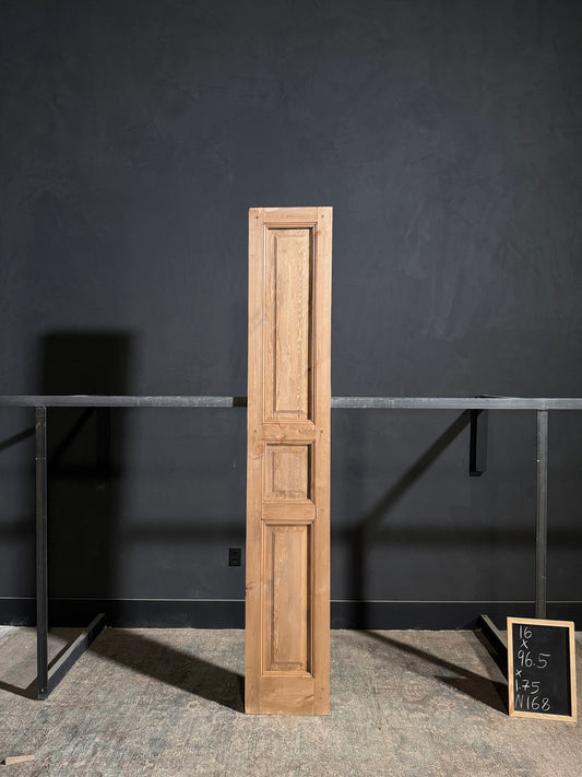 Handcrafted 3 Panel Solid Single Door - 16x96 - N168