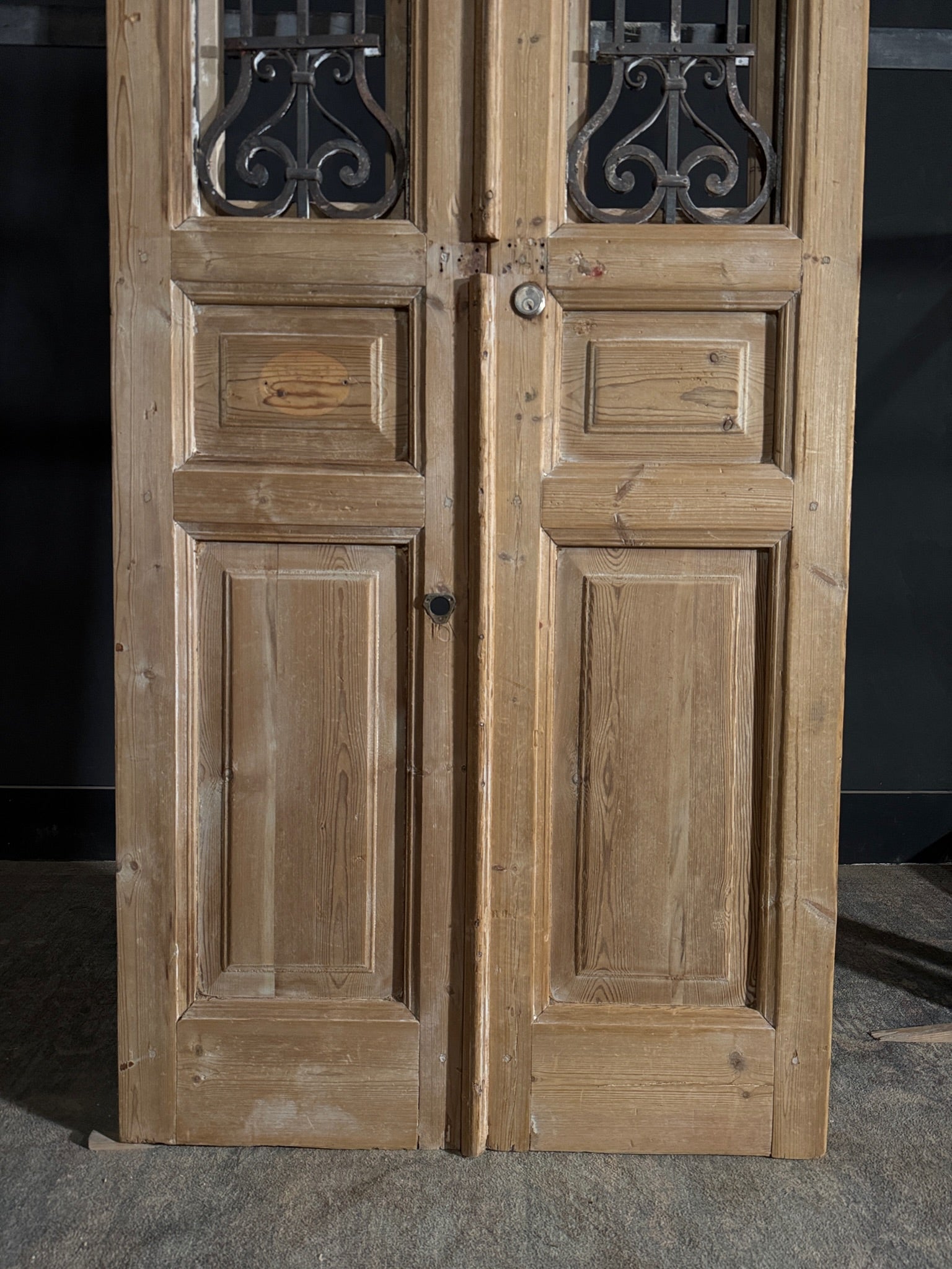 Antique Iron French Doors - 38x92 - N514