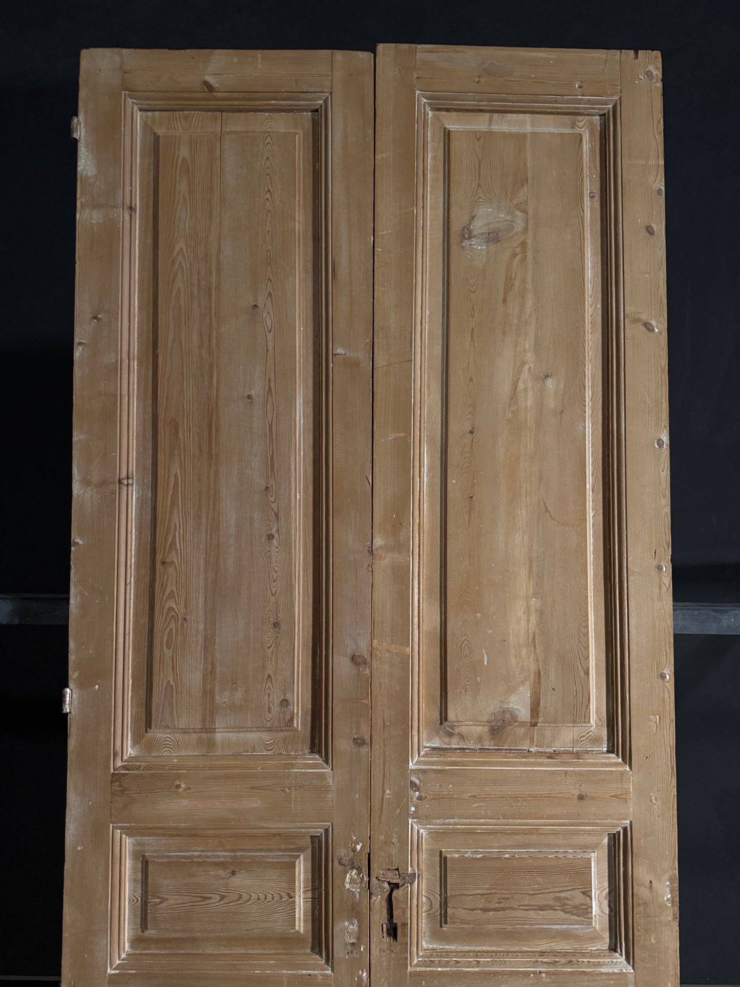 Antique Solid Double Doors - 42x100.5 - N555
