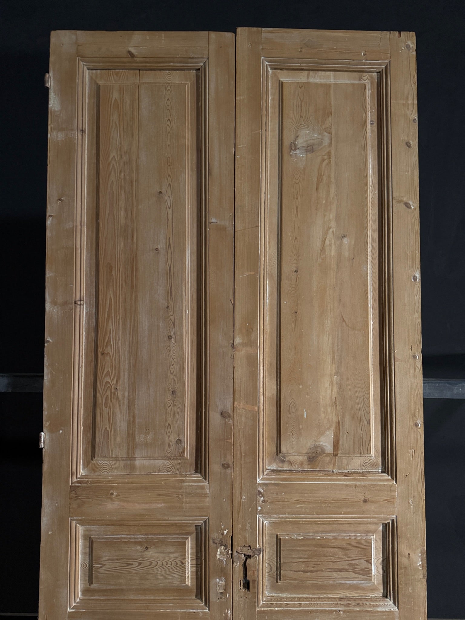 Antique Solid Double Doors - 42x100.5 - N555