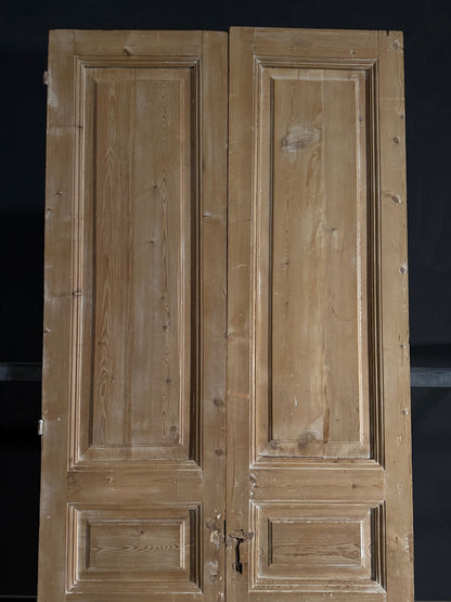 Antique Solid Double Doors - 42x100.5 - N555