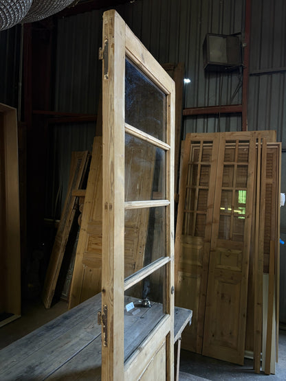 4 Lite Antique Glass Single Door - 27.5x90 - L63