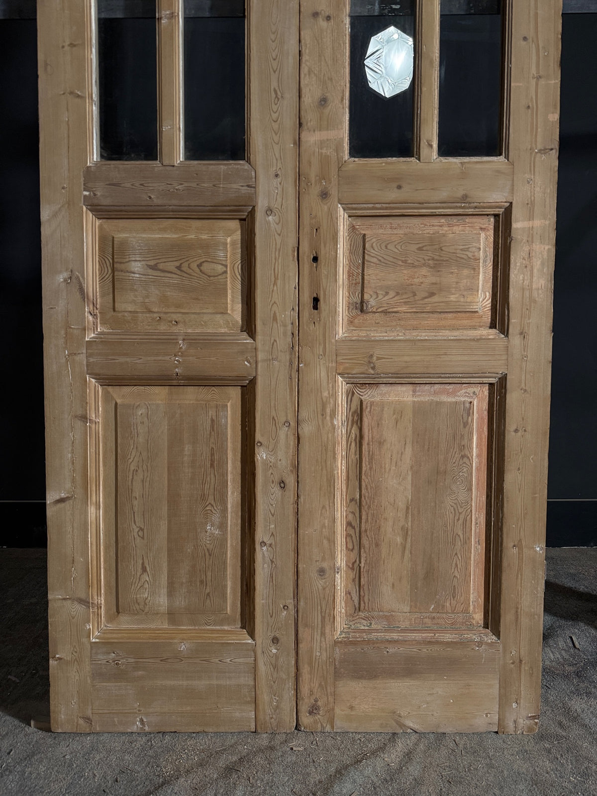 Antique Glass 6 Lite French Doors - 40x95.5 - N513
