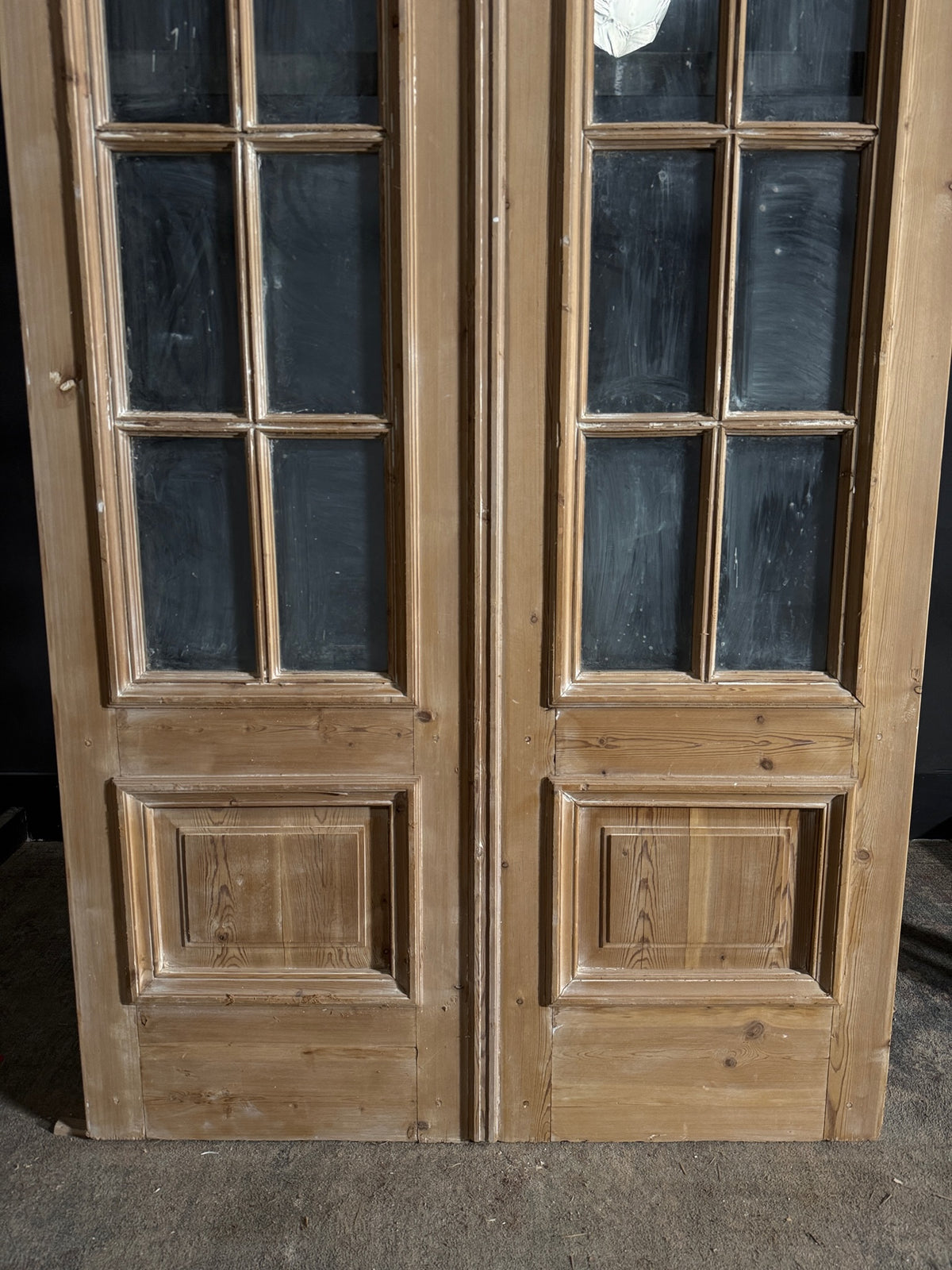 Antique Glass 10 Lite French Doors - 47.25x100.5 - N624