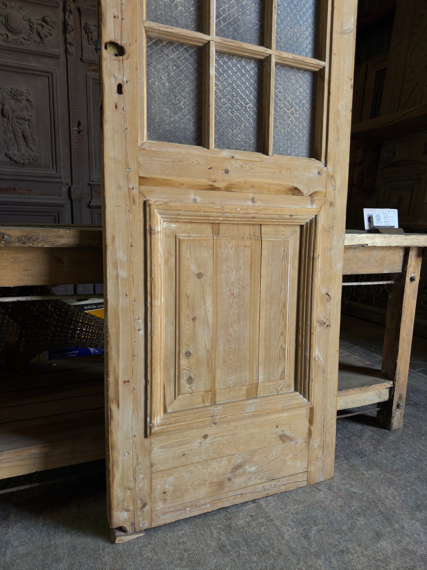 12 Lite Glass Antique Door - 28x84.75 J570