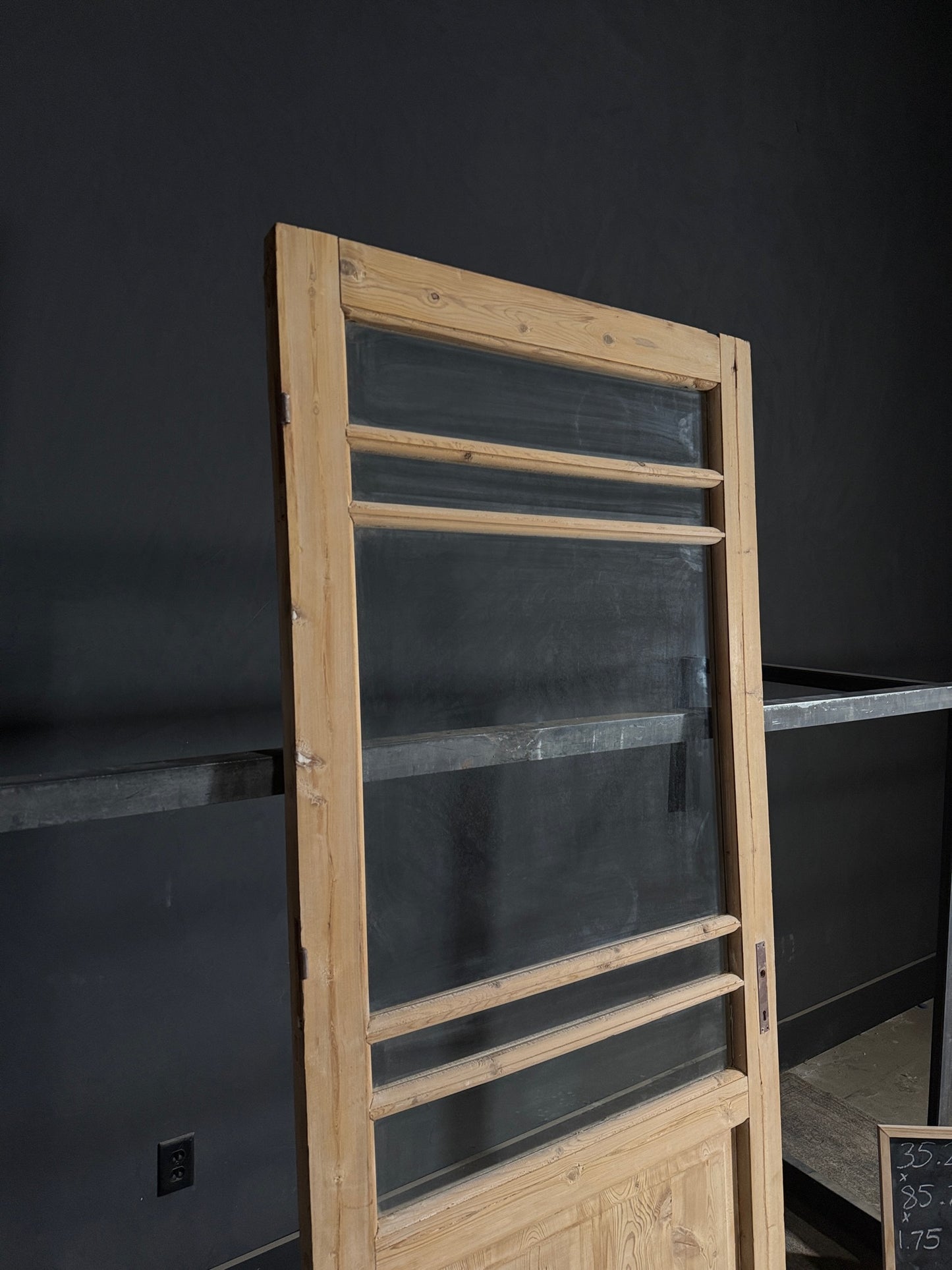 Antique Glass 3 Lite Single Door - 35.25x85.75 - N517