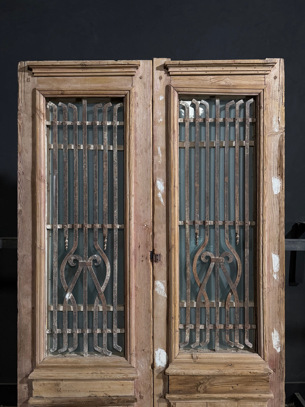 Antique Iron French Doors - 50.5x94.5 - N713