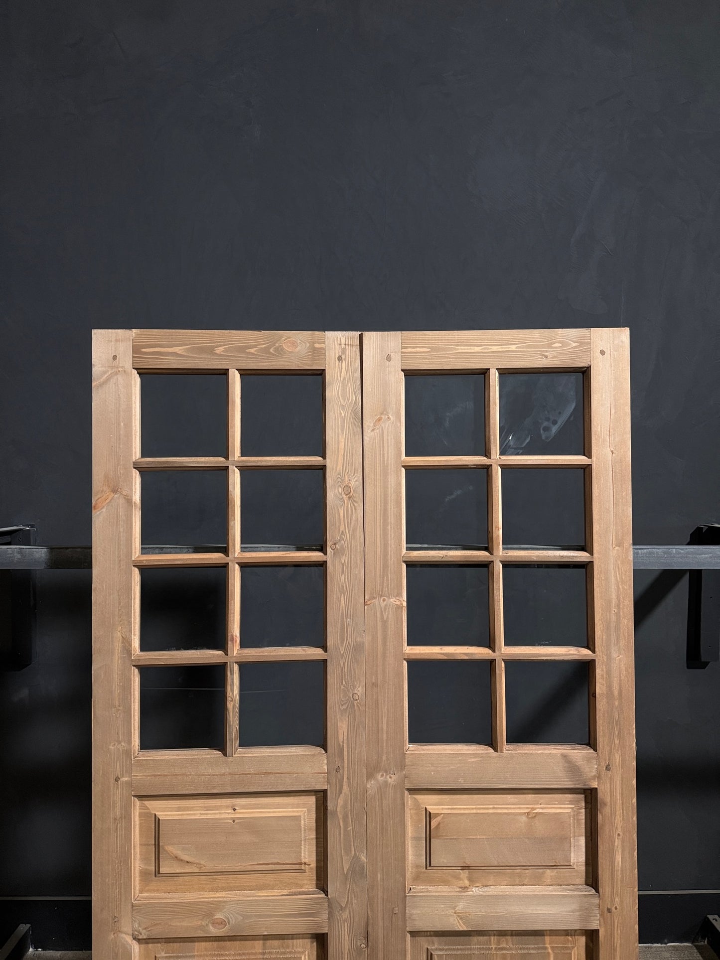 Handcrafted 8 Lite Glass French Doors - 48x80 - N212