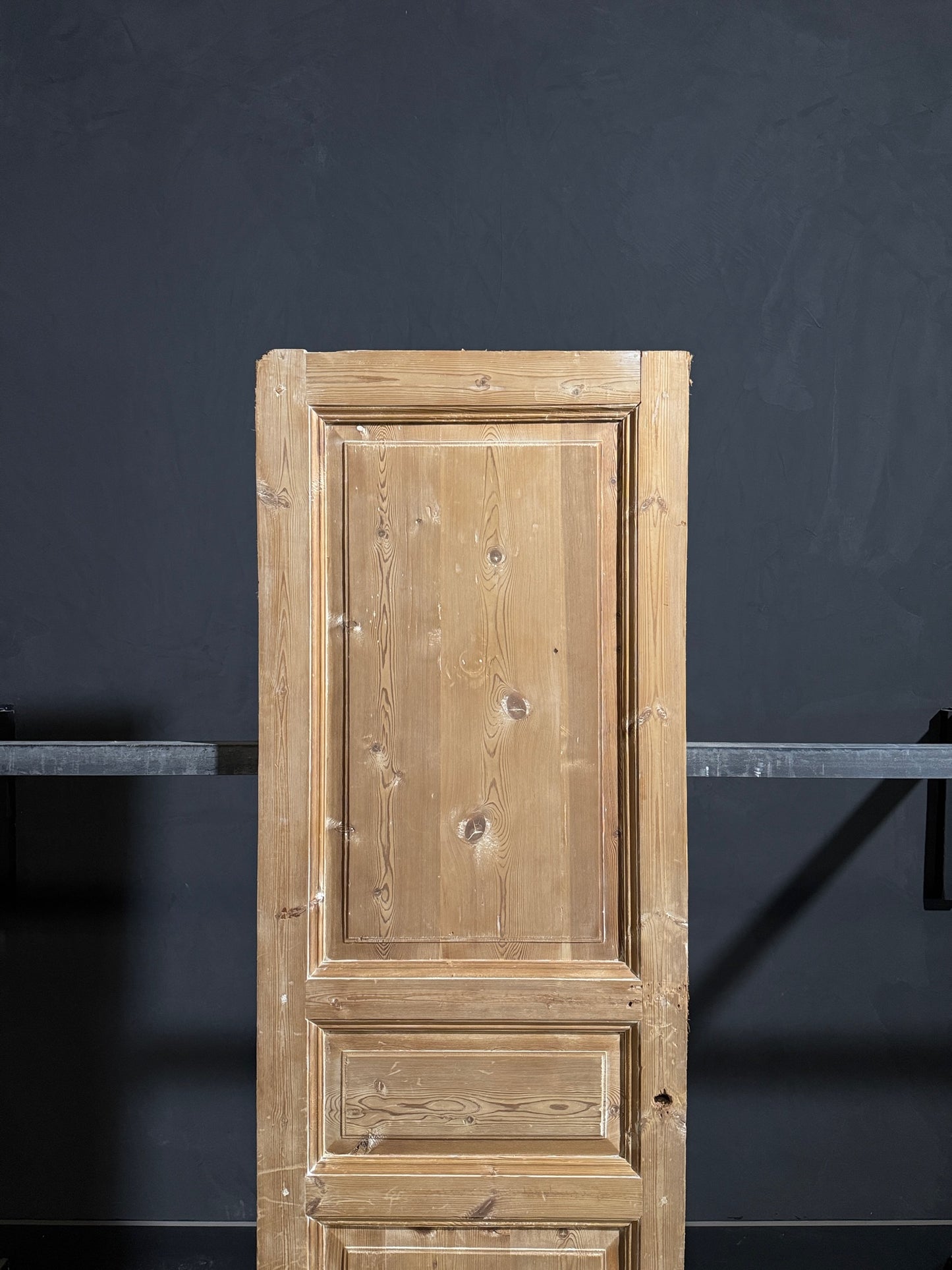 Antique 3 Panel Solid Single Door - 26.75x84.5 - N251