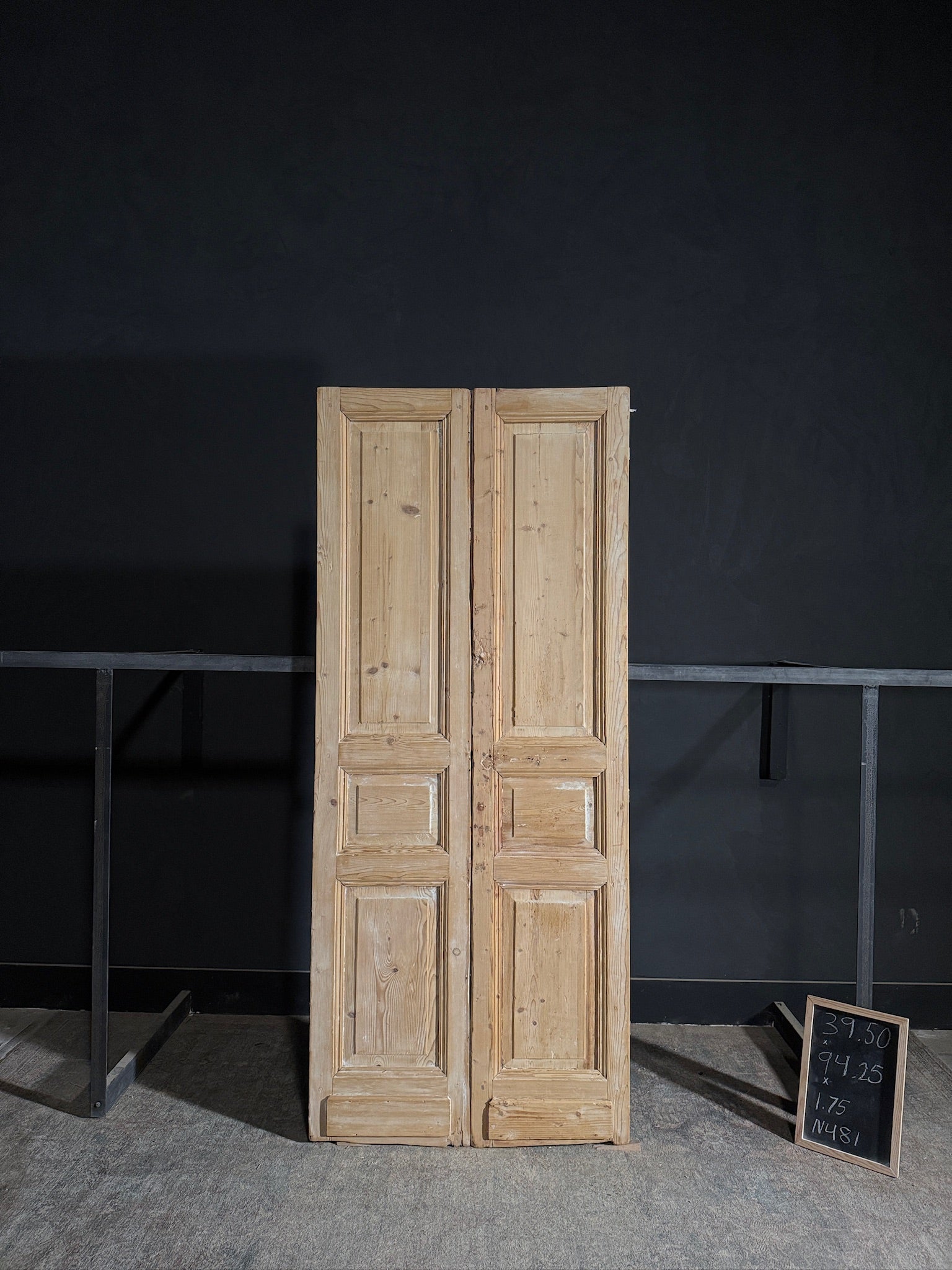 Antique Solid Double Doors - 39.5x94.25 - N481