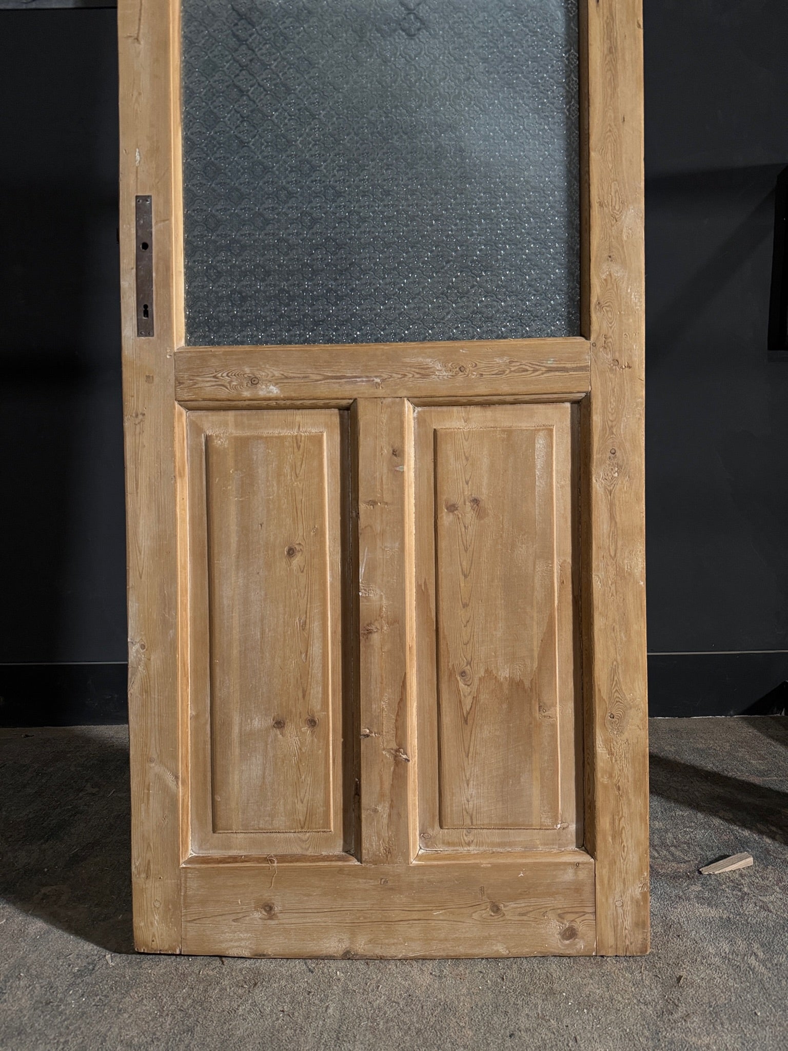 Antique Obscured Glass 2 Lite Single Door - 31x84 - N560